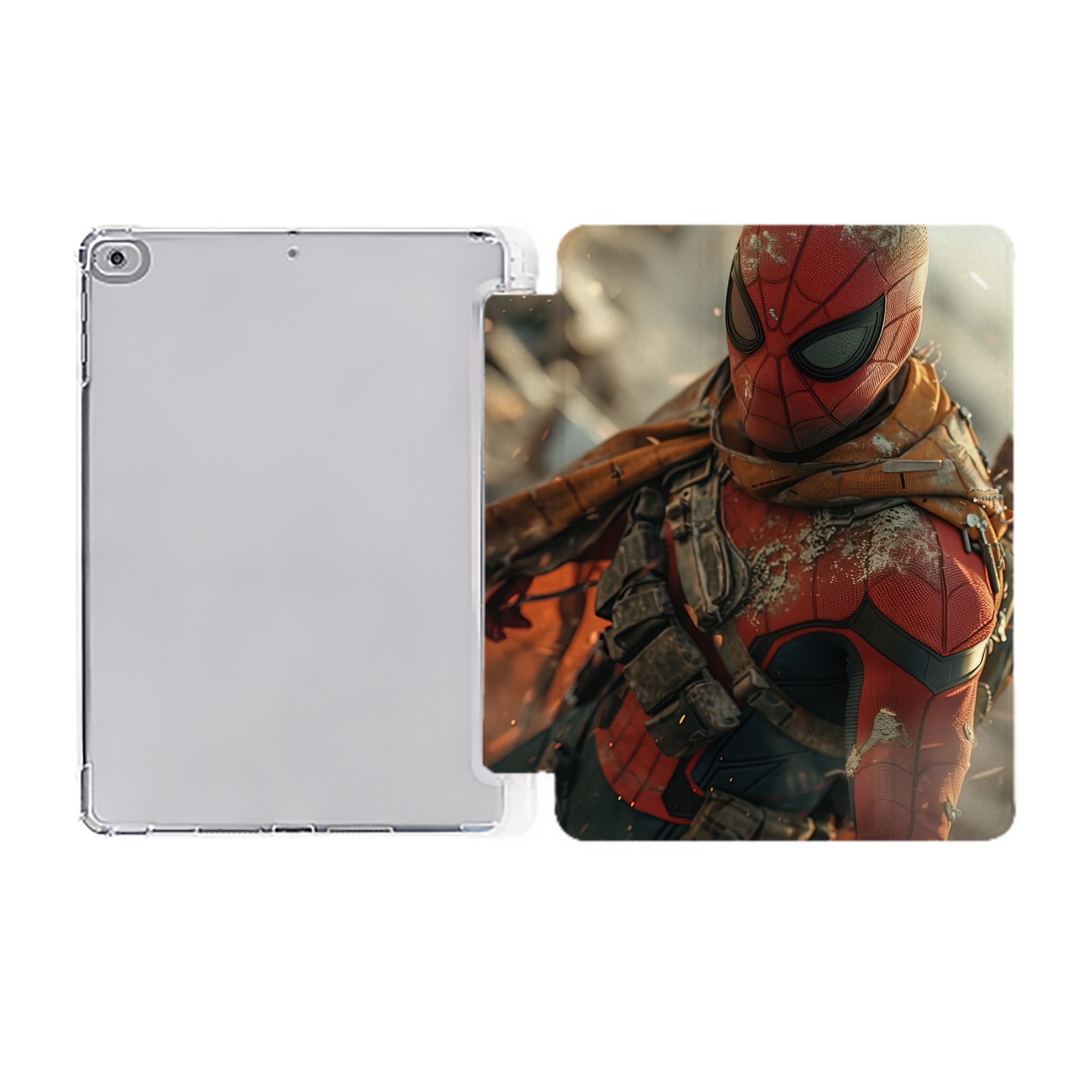 （画像用） Deadpool デッドプール IPad ケース ペン収納付き 三つ折りスタンド PUレザー×シリコン 対応機種9.5/10.5/10.9インチ
